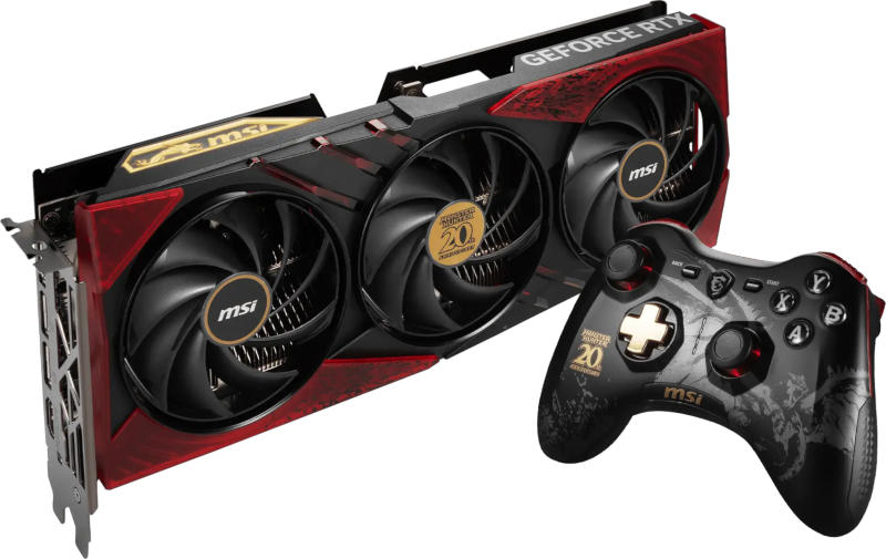 MSI укомплектовала видеокарту GeForce RTX 4060 Ti Gaming Slim Monster Hunter Edition геймпадом